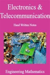Electronics & Telecommunication Hand Written Notes Engineering Mathematics Electronics & Telecommunication Hand Written Notes Engineering Mathematics
